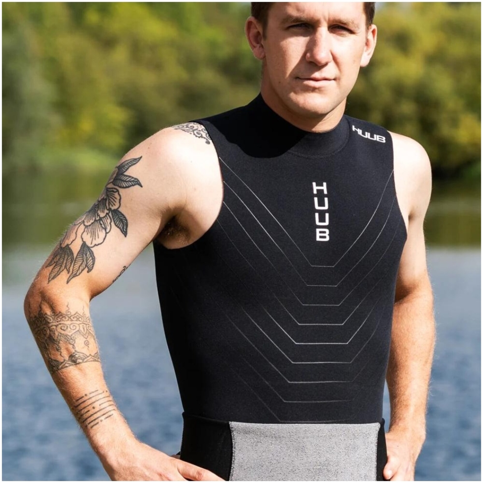 2024 Huub Neoprene Vest NEOVEST Black Wetsuit Tops Shorts